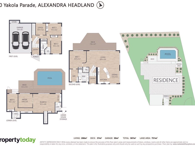 20 Yakola Parade, Alexandra Headland, Qld 4572 - floorplan