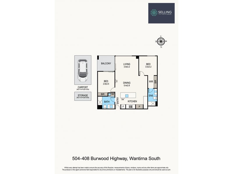 504/408 Burwood Highway, Wantirna South, Vic 3152 - floorplan